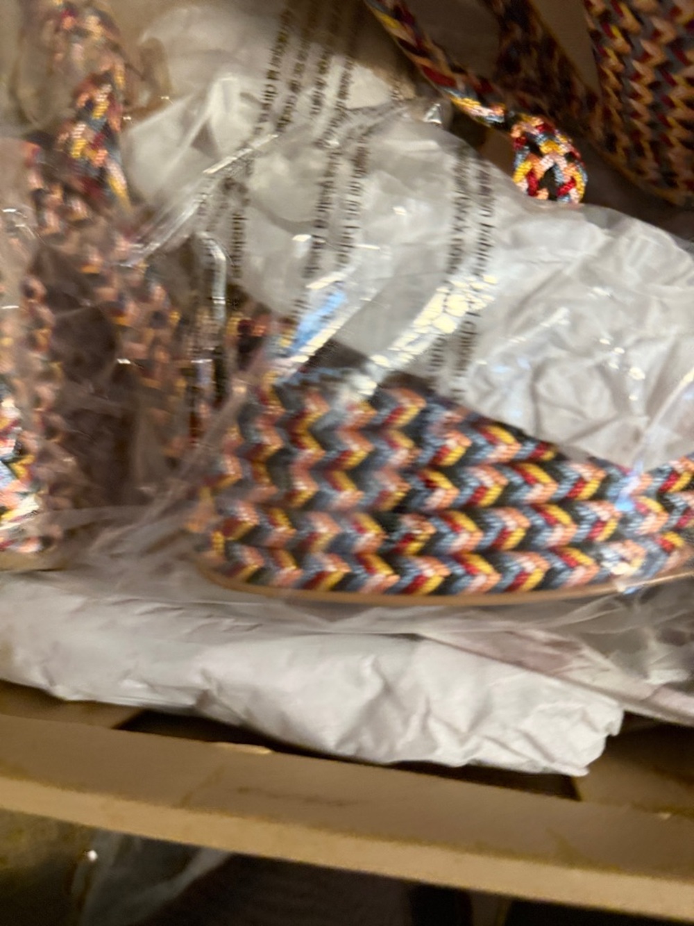 Jessica Simpson Multicolor Braided Platform Heels - Picture 5 of 9